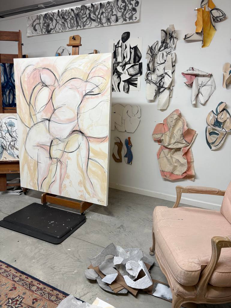Original Abstract Expressionism Abstract Painting by Heidi Lanino
