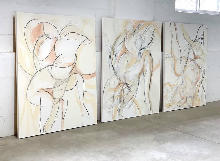 Original Abstract Expressionism Abstract Painting by Heidi Lanino