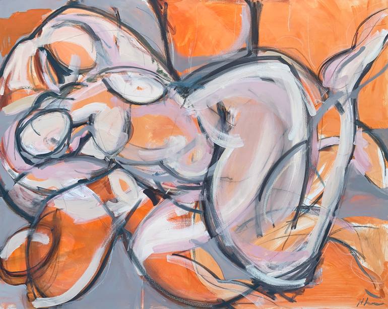 Original Abstract Expressionism Abstract Painting by Heidi Lanino