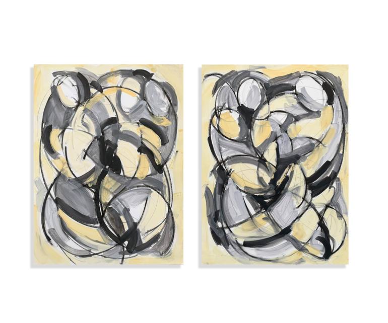 Original Abstract Expressionism Abstract Painting by Heidi Lanino