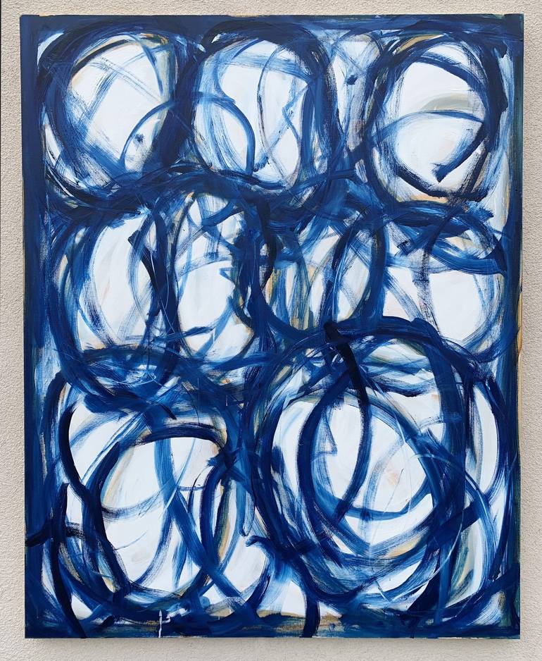 Original Abstract Expressionism Abstract Painting by Heidi Lanino