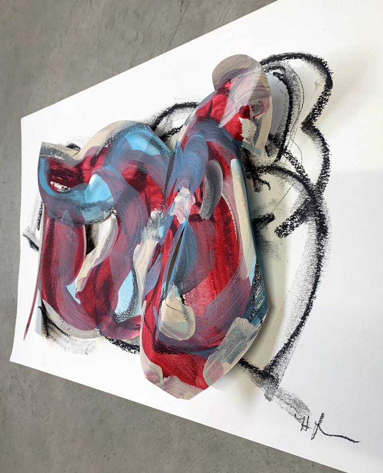 Original Contemporary Abstract Mixed Media by Heidi Lanino