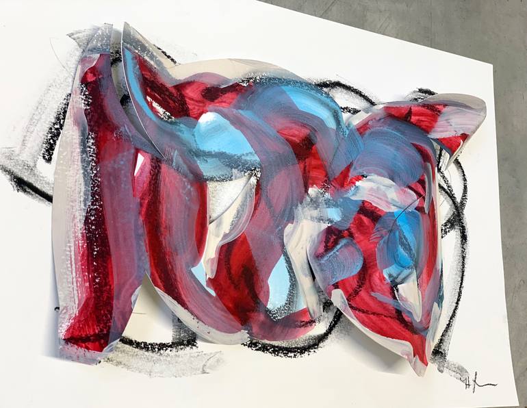 Original Contemporary Abstract Mixed Media by Heidi Lanino