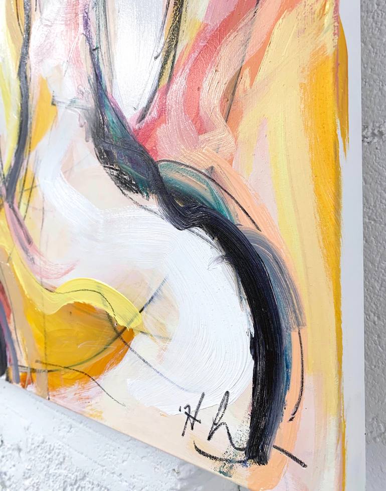 Original Abstract Expressionism Abstract Painting by Heidi Lanino