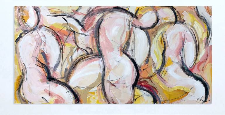 Original Abstract Expressionism Abstract Painting by Heidi Lanino