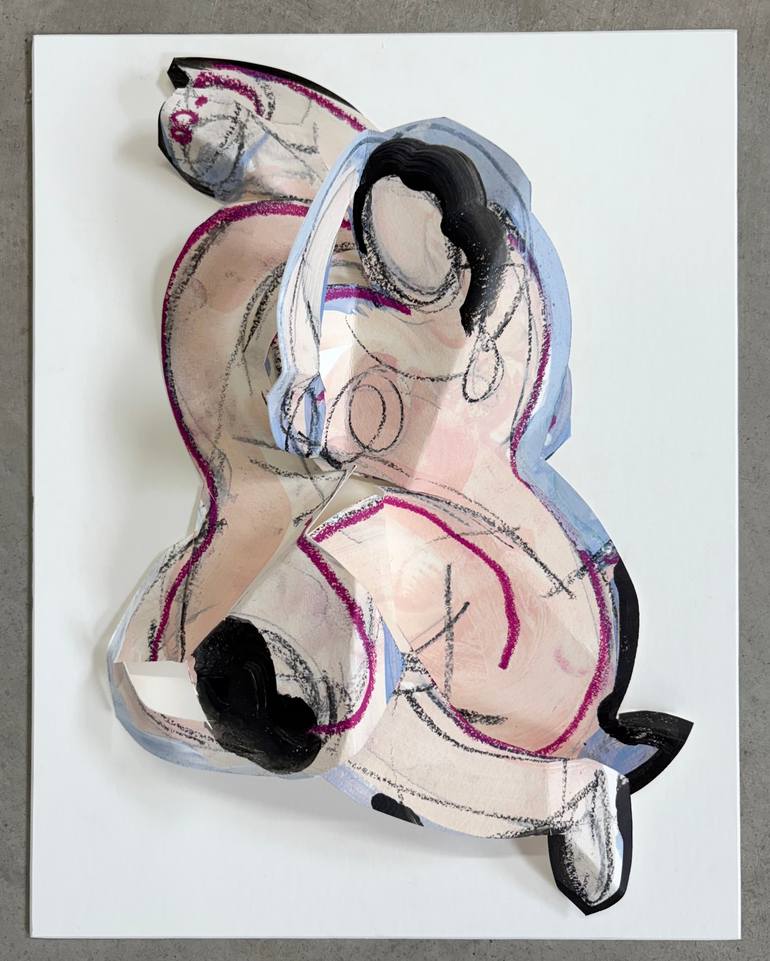 Original Abstract Expressionism Abstract Mixed Media by Heidi Lanino