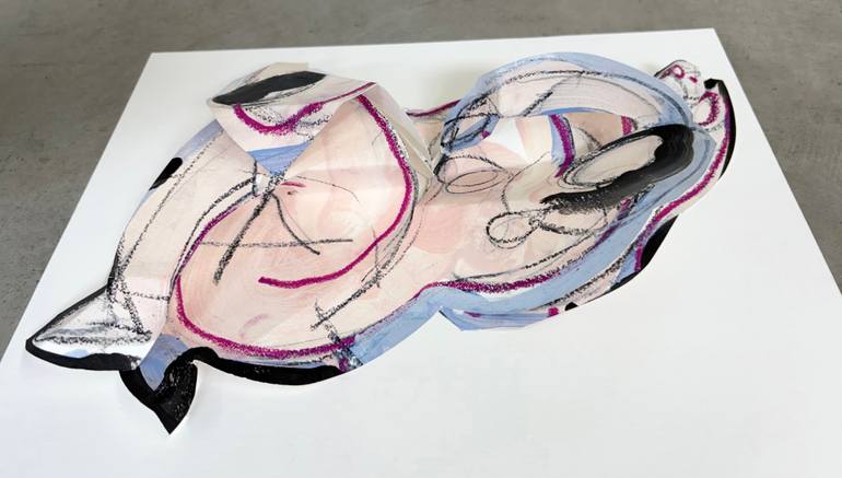 Original Abstract Expressionism Abstract Mixed Media by Heidi Lanino