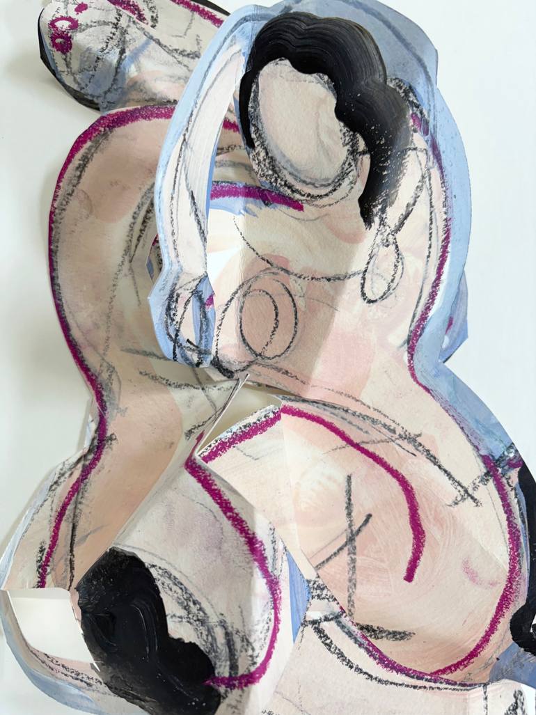 Original Abstract Expressionism Abstract Mixed Media by Heidi Lanino