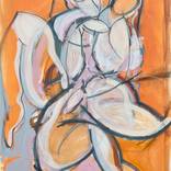 Orange Gesture I by Heidi Lanino