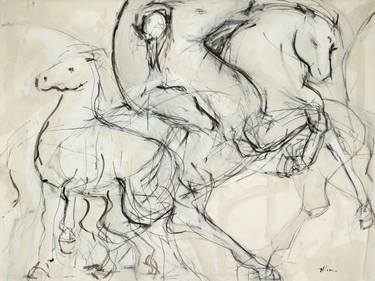 Print of Horse Paintings by Heidi Lanino