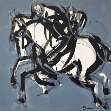 Print of Abstract Horse Paintings by Heidi Lanino