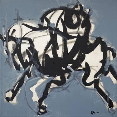 Print of Abstract Horse Paintings by Heidi Lanino