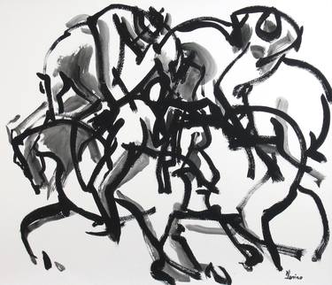Print of Horse Drawings by Heidi Lanino