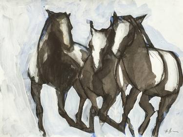 Print of Abstract Horse Paintings by Heidi Lanino
