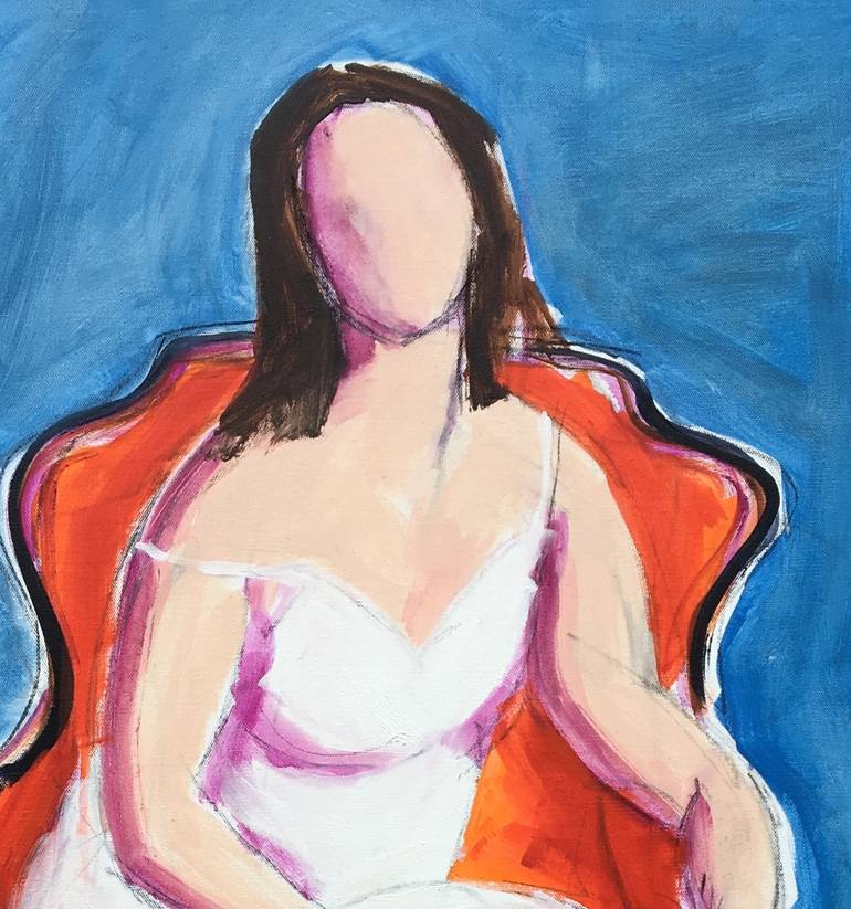 Original Figurative Portrait Painting by Heidi Lanino