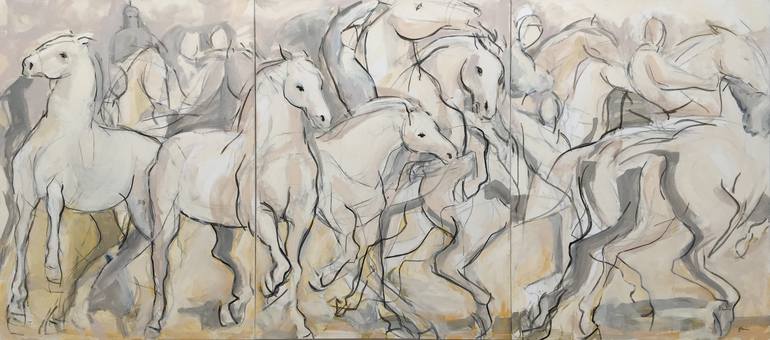 Original Horse Painting by Heidi Lanino