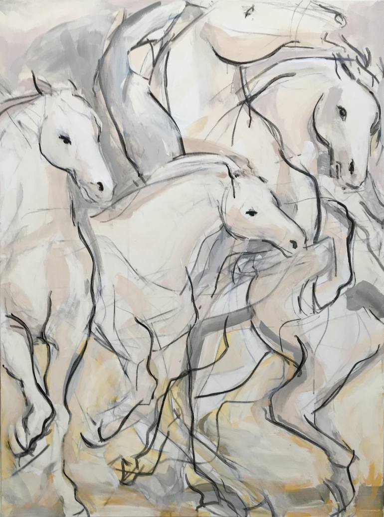 Original Horse Painting by Heidi Lanino