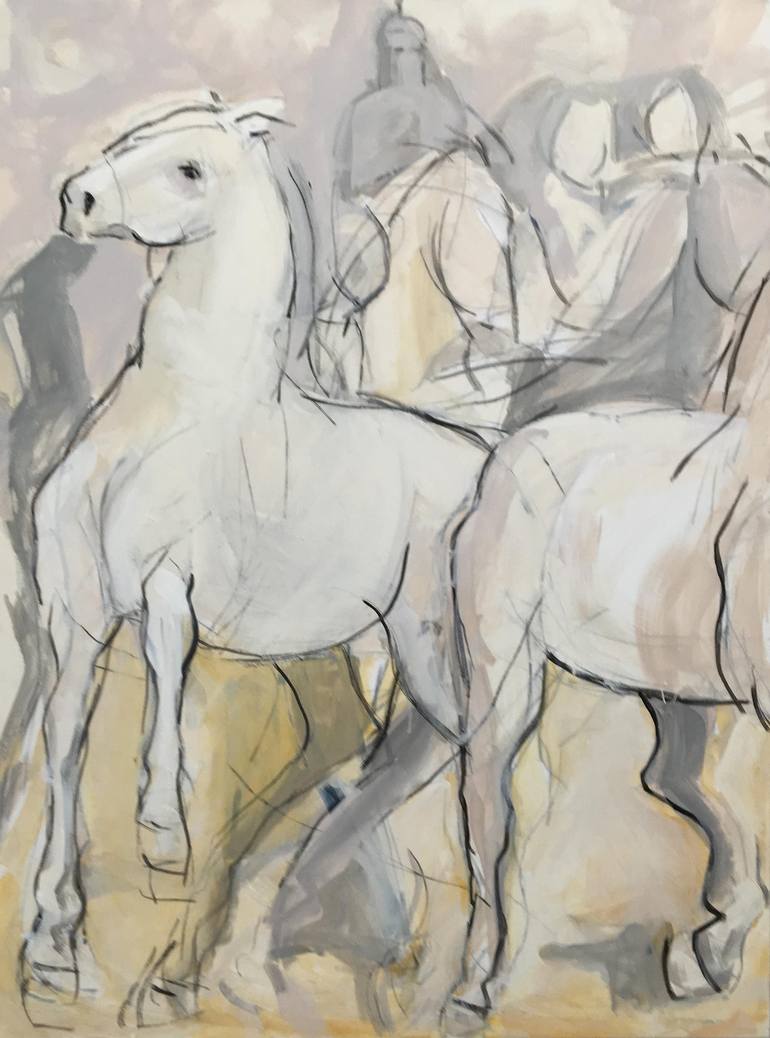 Original Horse Painting by Heidi Lanino