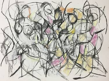 Print of Abstract Expressionism Abstract Drawings by Heidi Lanino