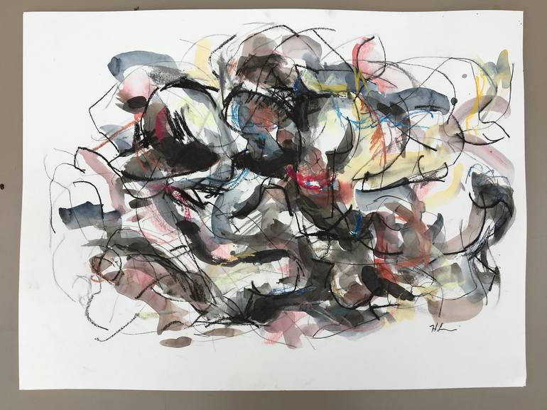 Original Abstract Drawing by Heidi Lanino