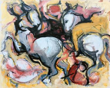 Original Abstract Expressionism Abstract Paintings by Heidi Lanino