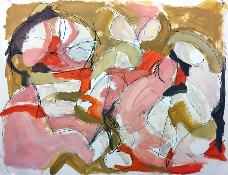 Original Abstract Expressionism Abstract Painting by Heidi Lanino