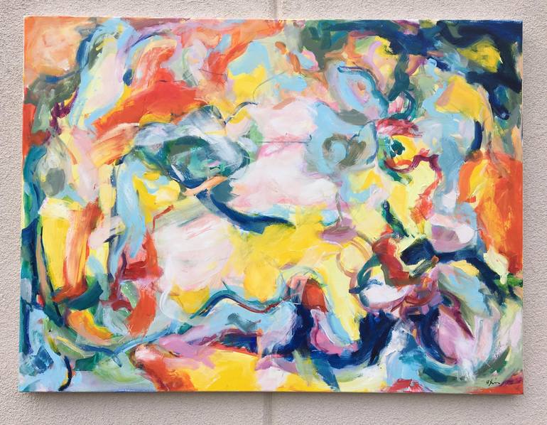 Original Abstract Expressionism Abstract Painting by Heidi Lanino