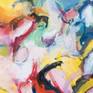 Joy of Life references Matisse’s Bonheur de Vivre, a landscape that functions as a stage filled with sensual figures. My use of color is responsive only to emotional expression and the formal needs of the canvas, not the realities of nature, as with the Fauve canvases.
