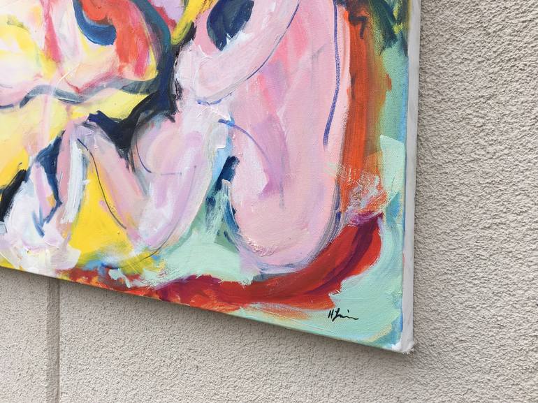 Original Abstract Expressionism Abstract Painting by Heidi Lanino