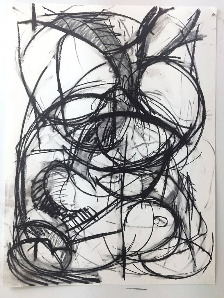 Original Abstract Drawing by Heidi Lanino