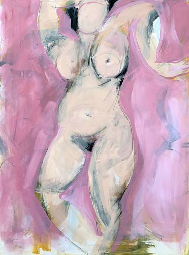 Original Abstract Expressionism Women Paintings by Heidi Lanino