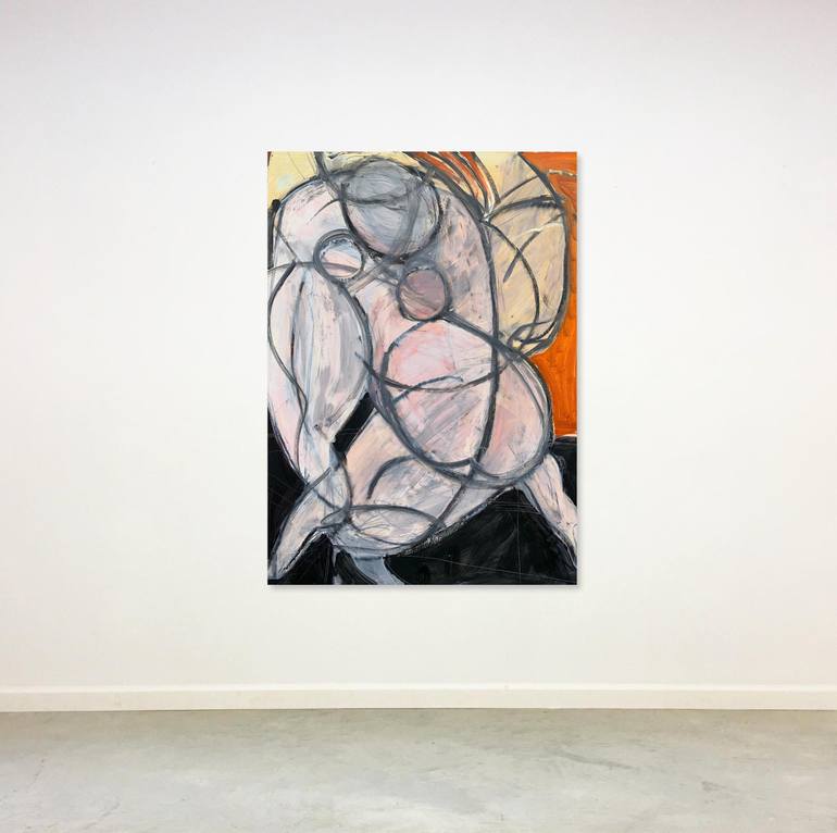 Original Abstract Women Painting by Heidi Lanino