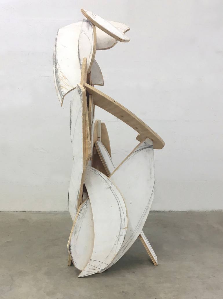 Original Cubism Abstract Sculpture by Heidi Lanino