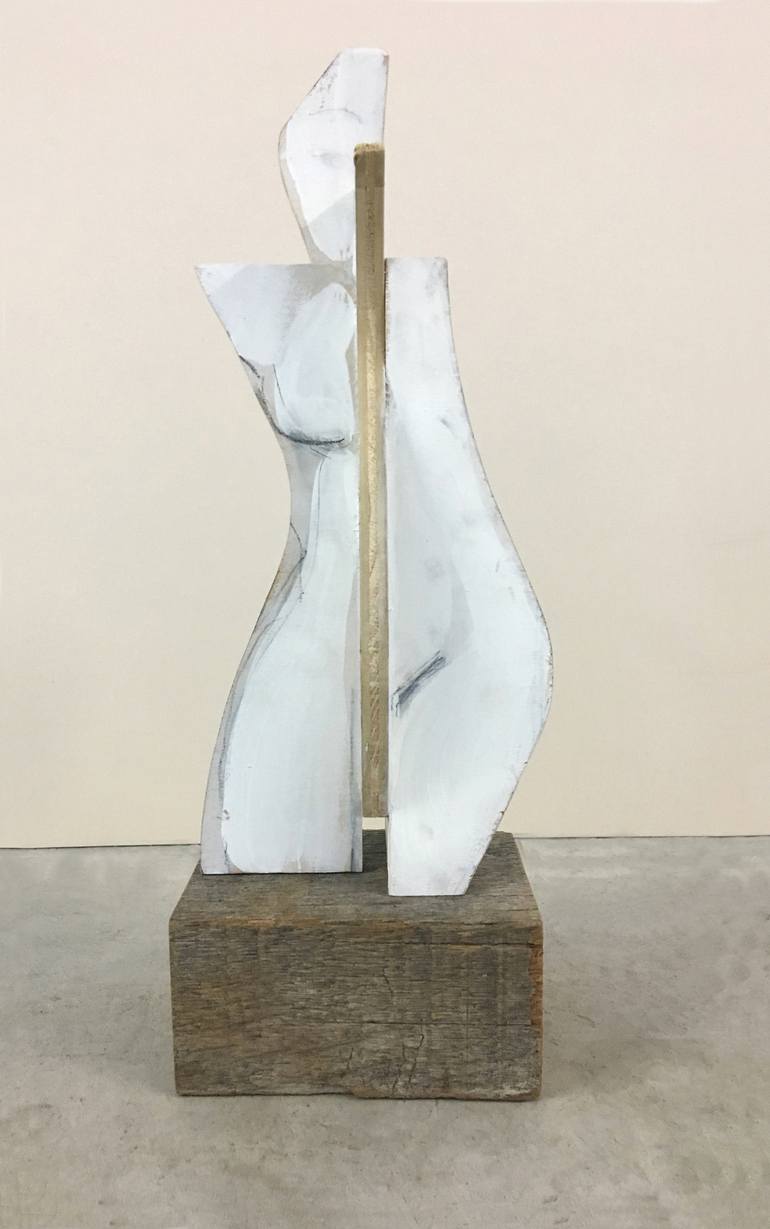 Original Cubism Abstract Sculpture by Heidi Lanino