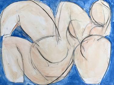 Print of Abstract Expressionism Nude Paintings by Heidi Lanino