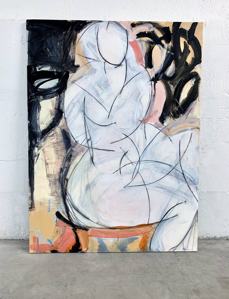 Original Abstract Women Painting by Heidi Lanino