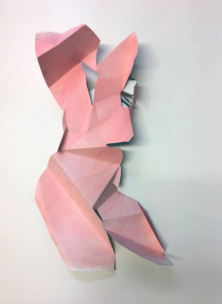 Folded Female in pink - Print