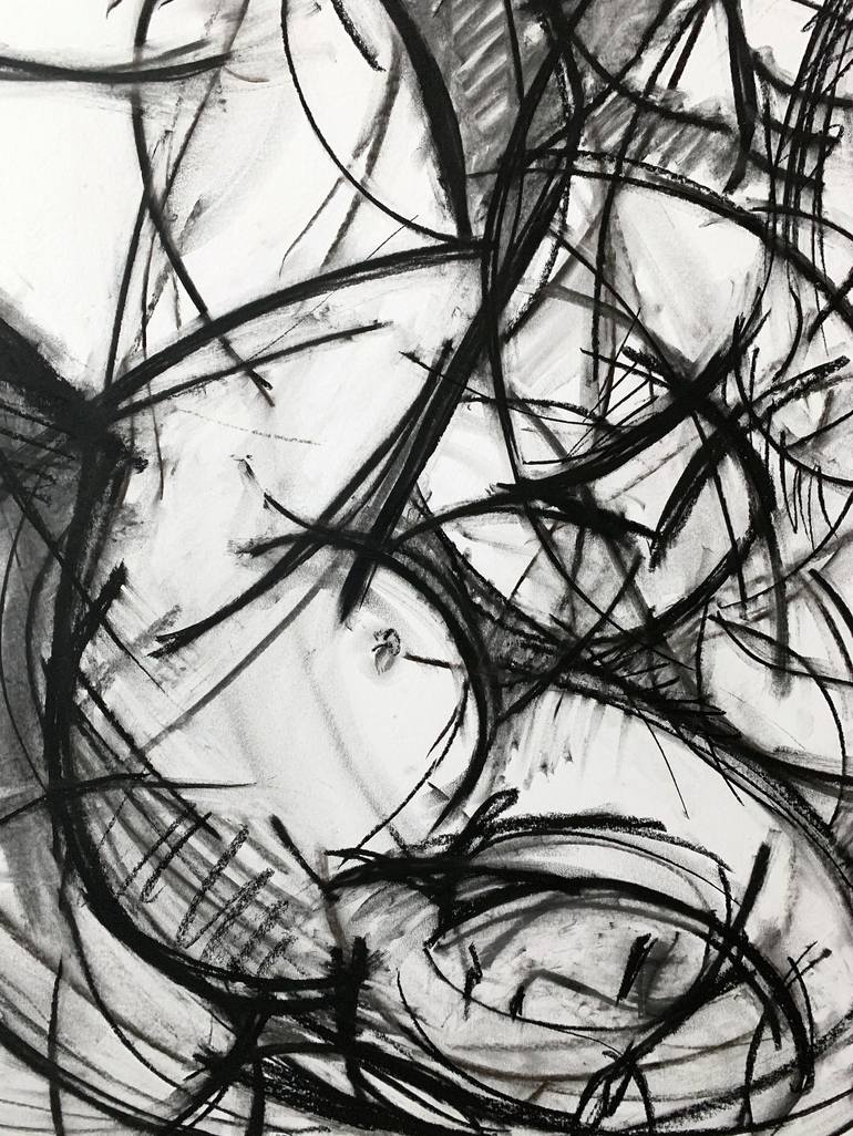 Original Abstract Drawing by Heidi Lanino