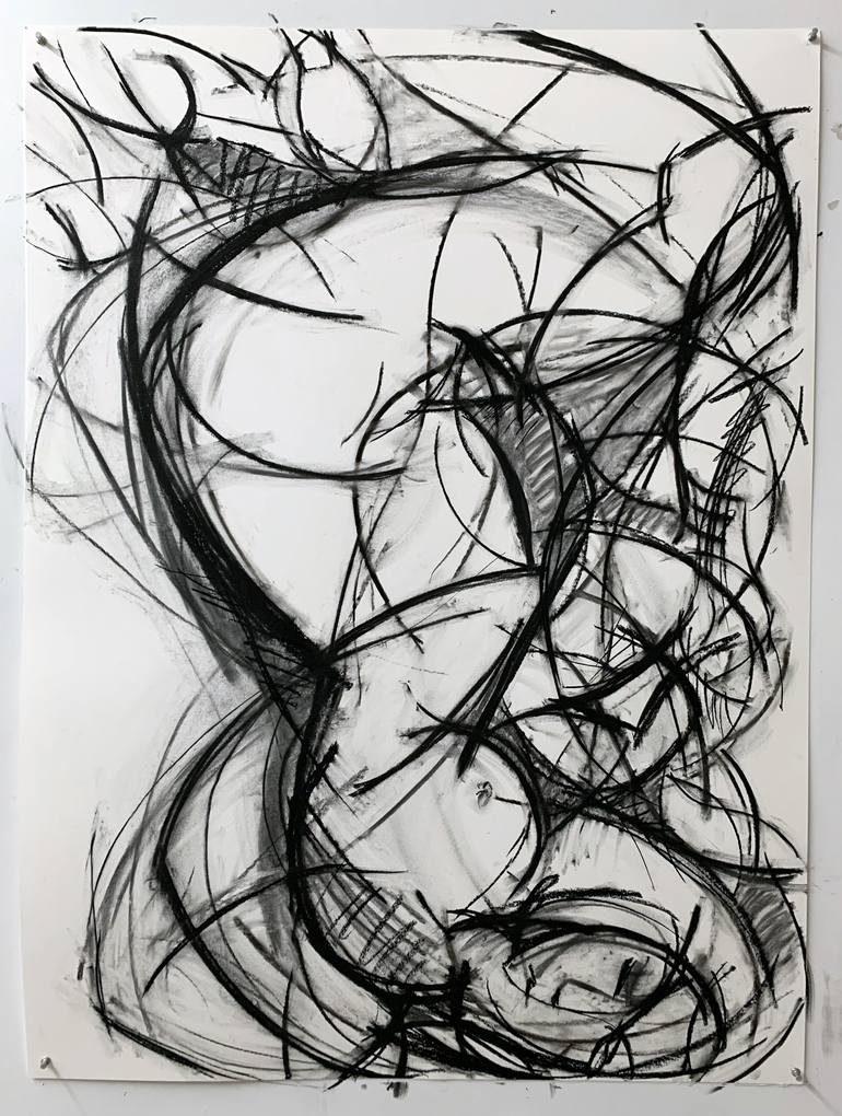 Original Abstract Drawing by Heidi Lanino