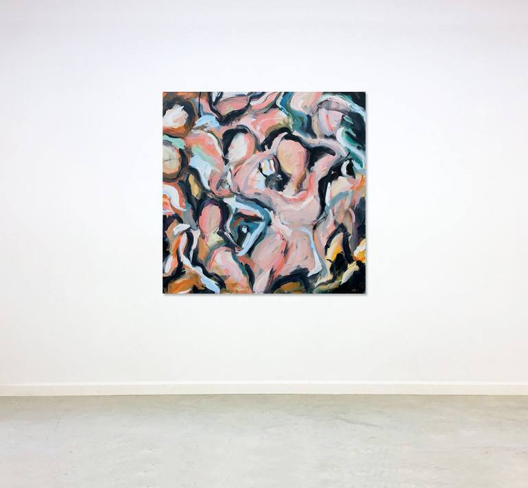 Original Abstract Expressionism Abstract Painting by Heidi Lanino