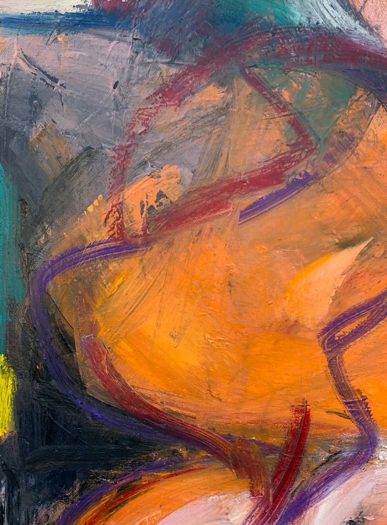 Original Abstract Expressionism Abstract Painting by Heidi Lanino