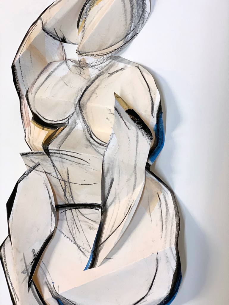 Original Abstract Body Drawing by Heidi Lanino