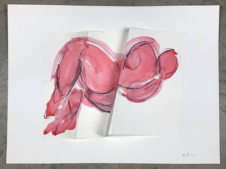 Original Figurative Abstract Drawing by Heidi Lanino