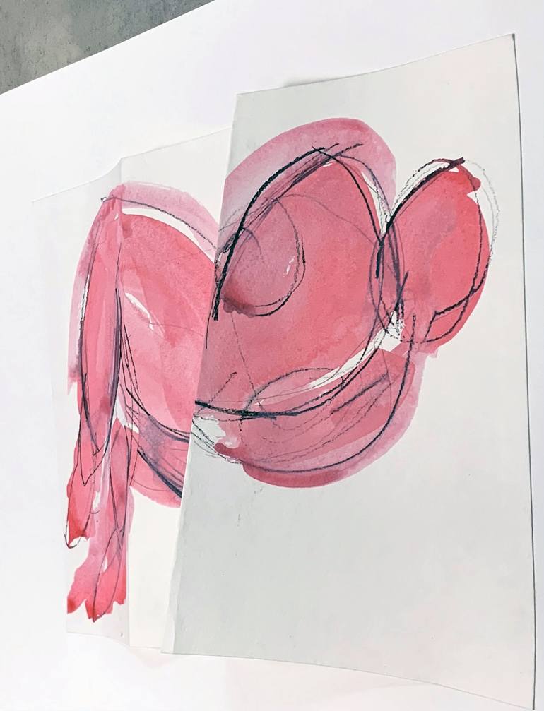 Original Figurative Abstract Drawing by Heidi Lanino