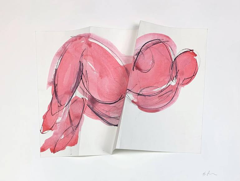 Original Figurative Abstract Drawing by Heidi Lanino