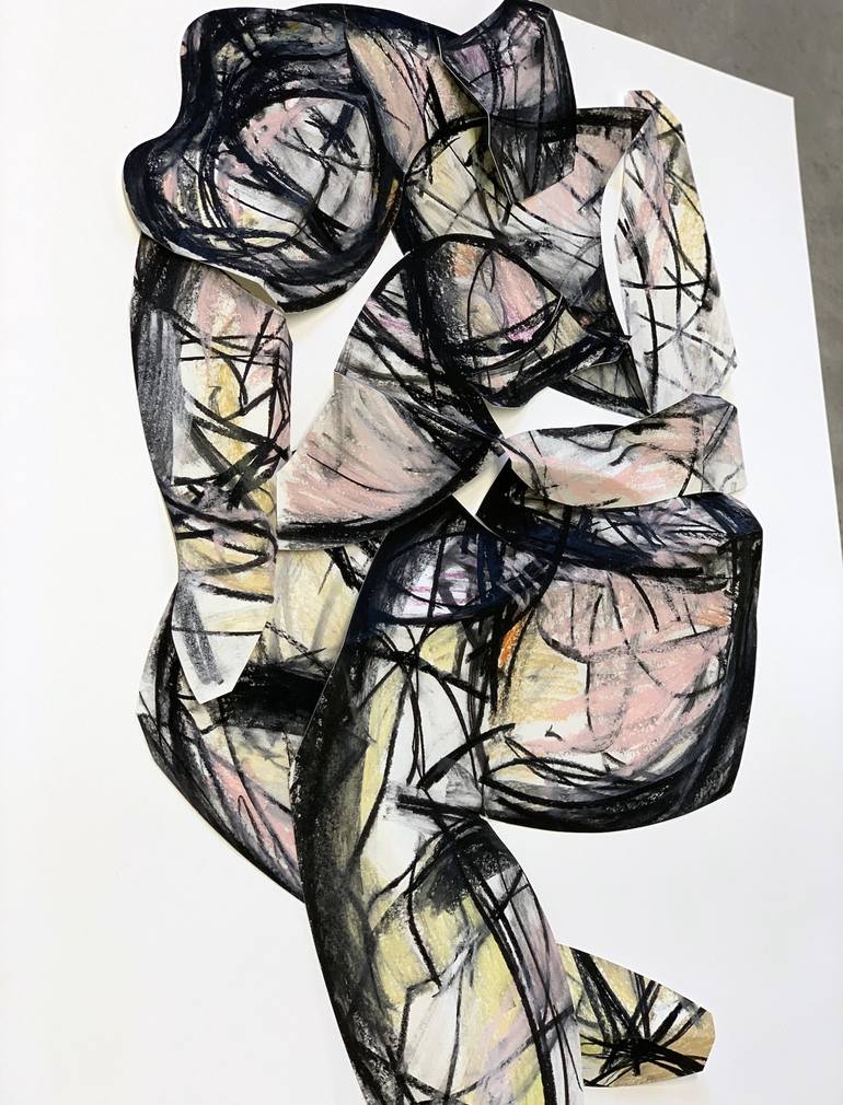 Original Figurative Abstract Drawing by Heidi Lanino