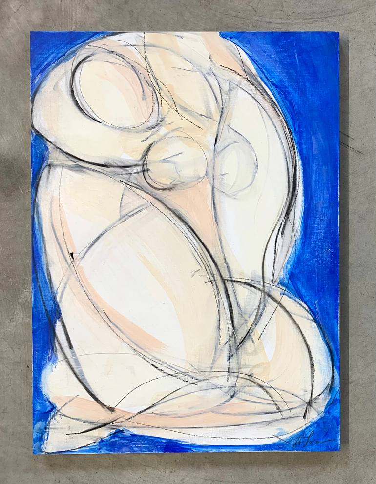 Original Abstract Women Painting by Heidi Lanino
