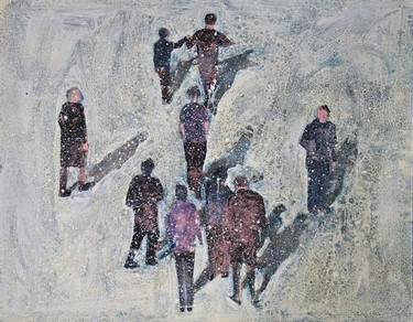 Original Expressionism People Painting by Gregor Pratneker