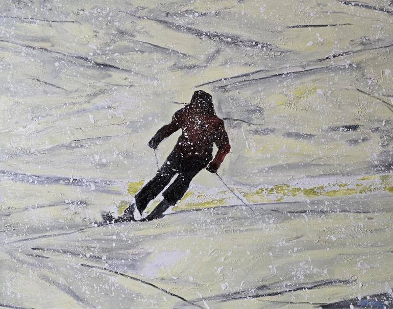 Original Expressionism Sports Painting by Gregor Pratneker