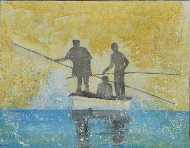 Original Expressionism Boat Paintings by Gregor Pratneker